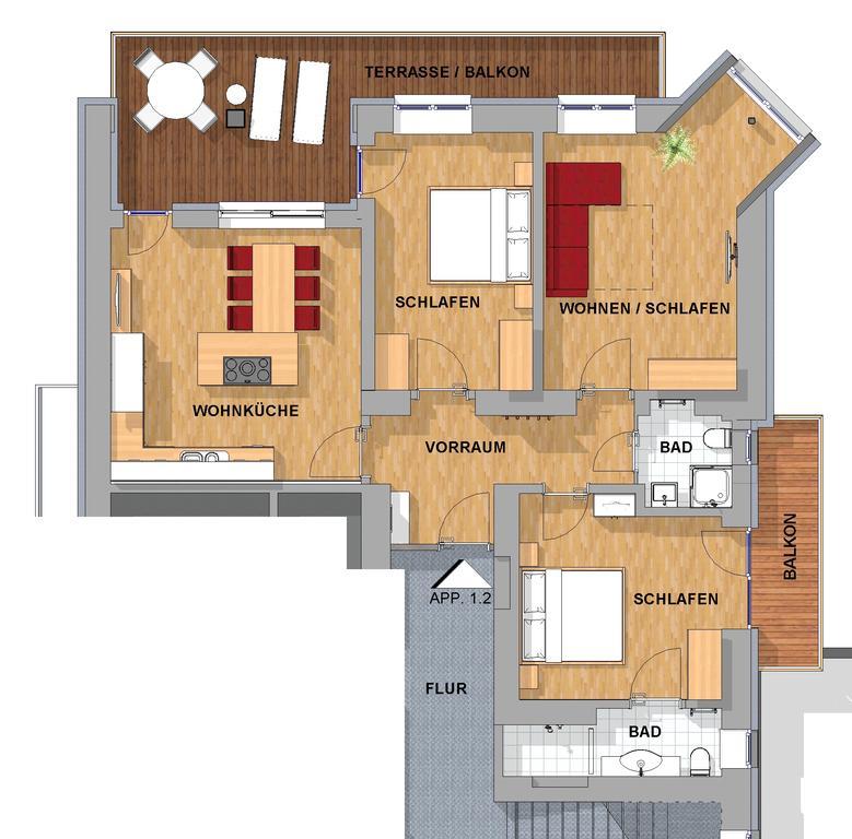 Appartements Schwaighofer Kossen Bilik gambar